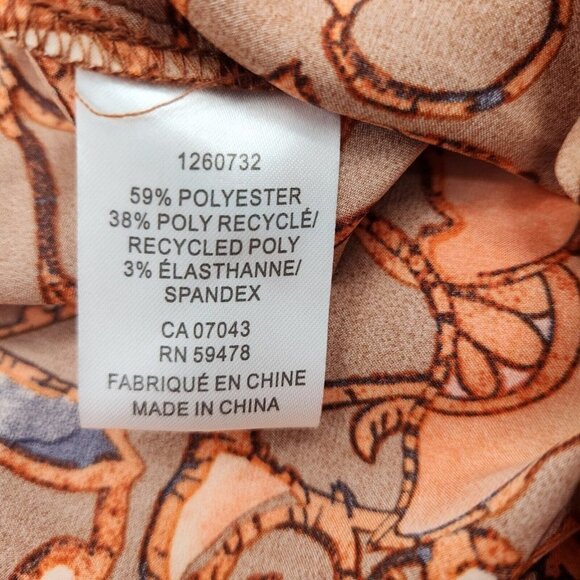 RACHEL Rachel Roy Satin Floral Elastic Waist Pull On Pants Size XS - Picture 8 of 8